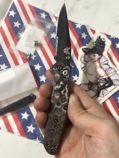 Benchmade 943 Combo Osborne BLK S30V CF RED/BLK Reflection Lux Handle 🦋 940 picture