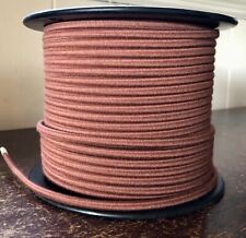 Brown Cotton 2-Wire Cloth Covered Cord, 18ga. Vintage Style Lamps Antique Lights picture