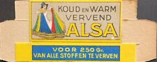 Antique Original ALSA Fabric Dye Box c-1910 Belgium – “New Old Stock” picture