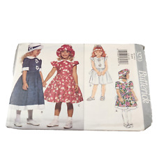 Butterick pattern 3270 girls dress and hat size uncut 2-3-4 picture