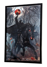 Framed Headless Horseman Print Legend of Sleepy Hollow Ichabod Crane 16”x 24” LG picture