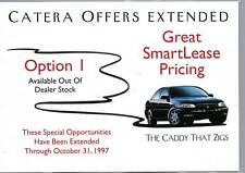 MODERN POSTCARD ADVERTISING LEASE OF 1997 GENERAL MOTORS CATERA VEHICLE picture