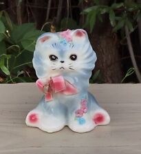 Vintage Joseph Originals MJ George Ceramic  Kitty Cat “ Puff” Figurine 3”H 1950s picture