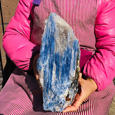 10.67LB Natural beautiful Blue KYANITE with Quartz Crystal Specimen Rough picture