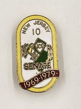 Vintage New Jersey 10 TEN Senate Pin 1969-1979 picture