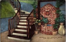 New Orleans LA-Louisiana, Stairway Old Absinthe House, Vintage Postcard picture