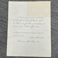 Andrew Johnson Signed Pardon Of A Confederate As President Rare Historical 1867 picture