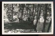 RPPC Willamette Forest Camp #171 Oregon Historic Vintage Photo Postcard picture