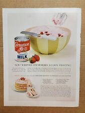Original Vintage 1960's 1964 Print Ad Carnation Canned Evaporated Milk picture