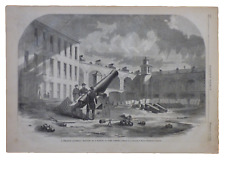 1861 Harper's Weekly single page--Civil War Fort Sumter cannon picture
