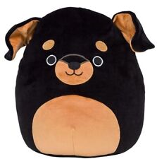 Squishmallows Mateo Rottweiler Dog 10” Soft Plush Pre-owned Exc. Cond picture