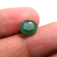 Attractive Zambian Emerald Oval Shape 3 Crt Natural Green Faceted Loose Gemstone picture