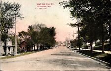 Postcard West Side Main Street in Reedsburg, Wisconsin picture