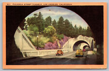 Postcard Figueroa Street Tunnels, Los Angeles, California C11 picture