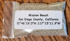 Mission Beach Sand Sample in San Diego California Approximately 30ml. picture