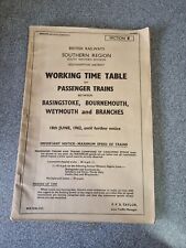 British Rail Southern Region Working Timetable Of Passenger Trains Section E... picture