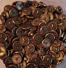 Vintage MERCEDES-BENZ Buttons for Clothing Crafts Sewing Antique Gold picture