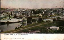 Old Postcard Souvenir New Glasgow NS View Ship River 1906 Springville Post picture
