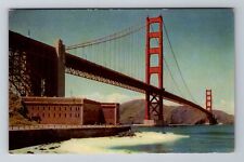 San Francisco CA-California, Golden Gate Bridge, Highway 101, Vintage Postcard picture