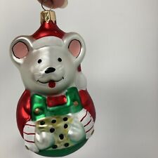 Christmas Ornament Mouse Nutcracker Rat Blown Glass Hanging Vintage picture