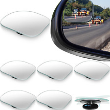 6 Pack Fan Shaped Blind Spot Mirror HD Glass Frameless Convex Rear View Mirror💥 picture
