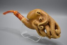 XL SIZE OCTOPUS Pipe By ALI New-block Meerschaum Handmade With Case#1476 picture