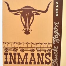 1963 Inmans Restaurant Chuck Wagon Menu E Michigan Avenue Galesburg Kalamazoo Co picture