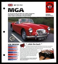 MGA (UK 1955-1962) Spec Sheet 1998 HOT CARS All Time Greats #5.4 picture