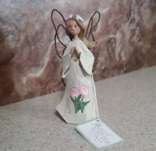 Angel Accents by Roman Inc Vintage 2002 April Tulips Fame  Figurine 4