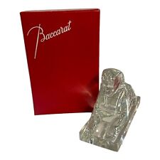 Baccarat France Sphinx Crystal Figurine Sculpture Paperweight Original Box VTG picture