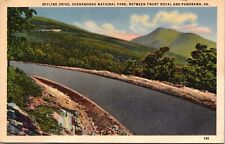 1947 Vintage Postcard Skyline Drive Shenandoah National Park Virginia a4 picture