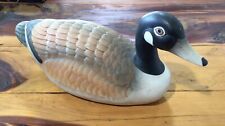 Large Ceramic Duck Figurine Decoy Style Hand Painted Wildlife Decor picture