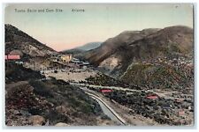 c1950's Tonto Basin & Damp Site Mountains Road View Arizona AZ Unposted Postcard picture