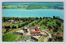 Ticonderoga NY-New York Aerial View Historic Fort Ticonderoga Vintage Postcard picture