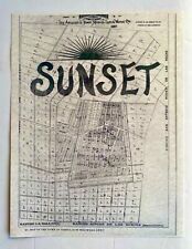 New Repro Map Print Sunset Blvd UCLA Westwood Los Angeles County California USA picture