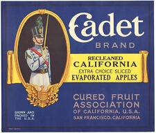*Original* CADET San Francisco Military Soldier Apple Crate Label NOT A COPY picture
