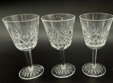 3 Top Notch Waterford Crystal Lismore Claret Wine Glasses, 5-7/8