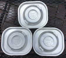 3 Matching Military Mermite Insulated Food Container Insert Lids with gaskets picture