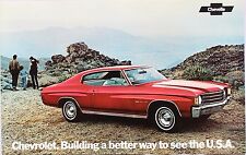 1972 Chevrolet Chevelle Malibu Poster Brochure, Original Xlnt picture