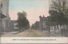 Postcard Main St Looking West From Tuckahoe St Bellwood PA  picture