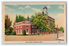 1942 Post Office Rumford Maine ME American Art Vintage Posted Postcard picture