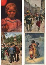 FEIERTAG ARTIST SIGNED CHILDREN 75 Vintage Postcards Pre-1940 (L3203) picture