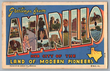 Postcard Greetings From Amarillo, Texas, Large Letter picture