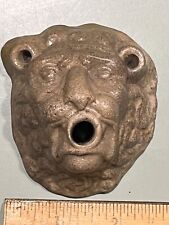 c.1820 salt glaze stoneware pottery figural inkwell lion head AAFA 19th century picture