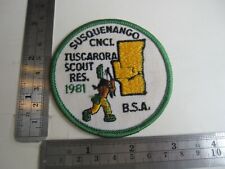 Vintage BSA Scouting 1981 Susquenango Council Tuscarora Scout Reserve Patch BIS picture