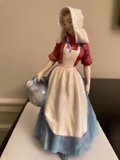 1937 Royal Doulton Hand Painted Figure Jersey Milkmaid England Bone China HN2057 picture