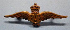 RAF Wings Sweetheart Brooch KC Brass/Gilded 32mm Working pin and catch picture