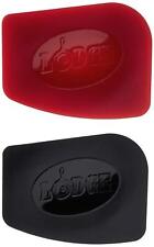 Lodge SCRAPERPK Durable Polycarbonate Pan Scrapers, Red and Black, 2 Count  picture
