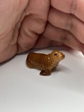 Retired Rare Hagen Renaker Miniature Baby Walrus Tiny Figurine Trinket picture