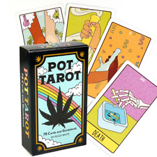 Pot Tarot 78 Cards Deck Travel Version Pocket Size Witchy Beginner Tarot  picture